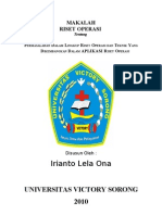 Download Makalah Riset Operasi by Faisal Bachri Fanolong Part II SN96384646 doc pdf