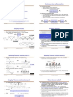 Lecture 13 - Sampling & Discrete Signals