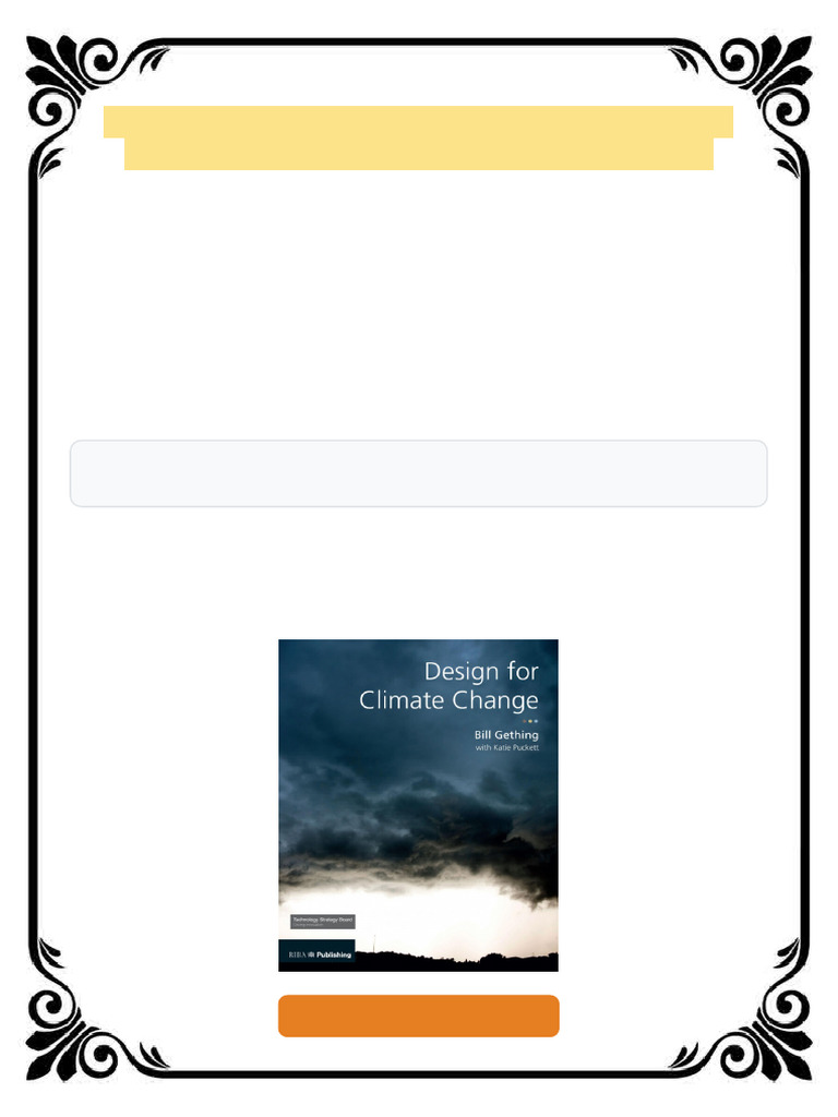 Design for Climate Change 1st Edition Katie Puckett ebook retouched pdf ...