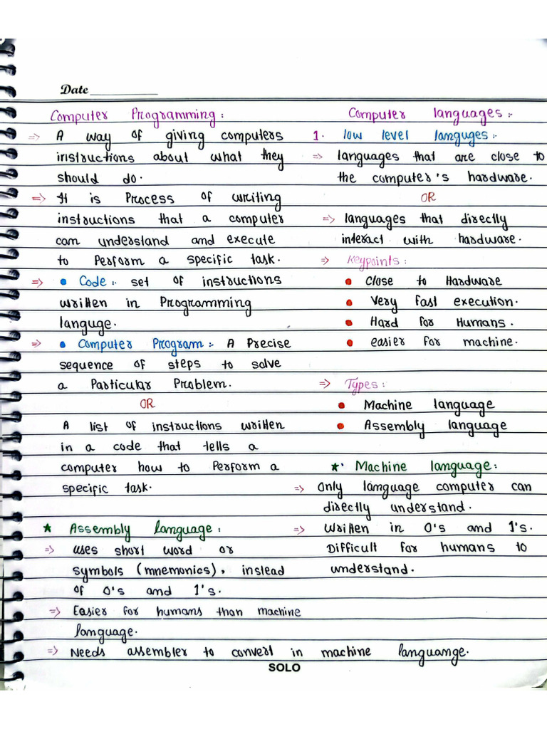 PF 1st Semester Notes | PDF