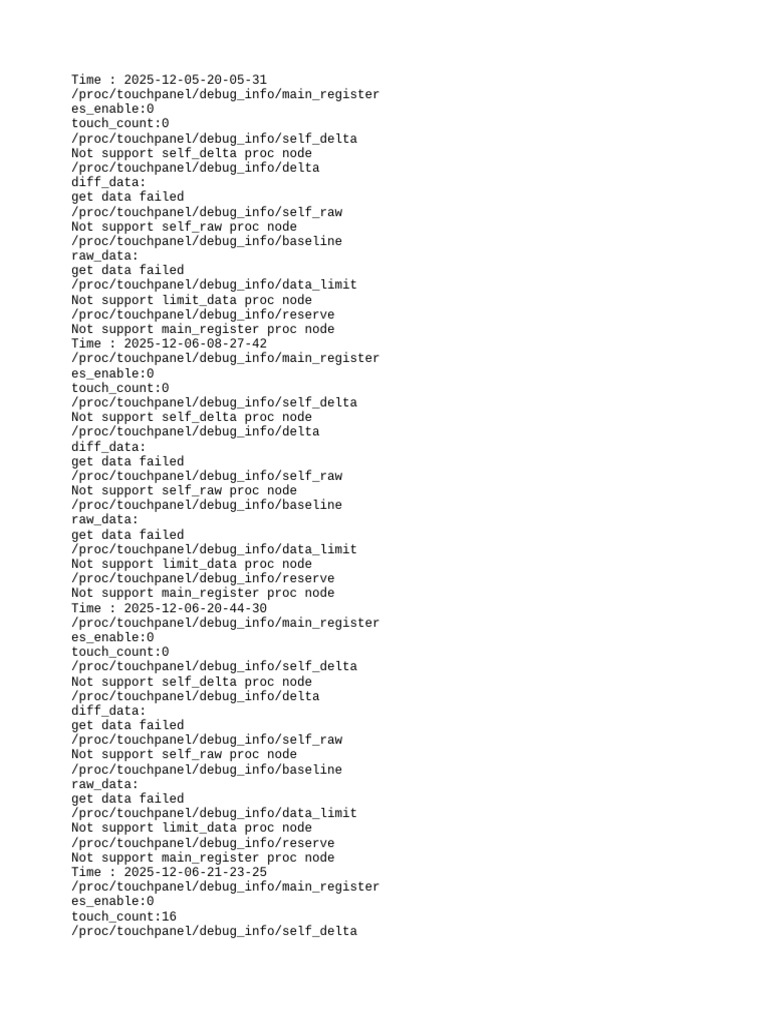 Tp Debug Info | PDF | Data | Computer Data