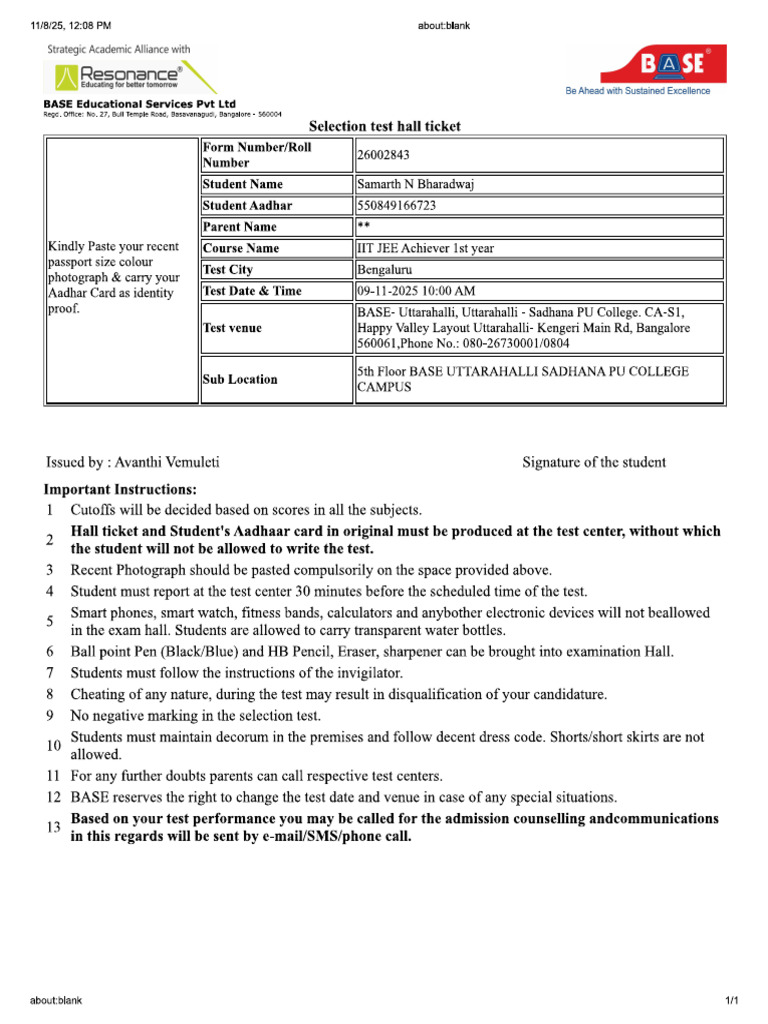 Sam Pu College | PDF