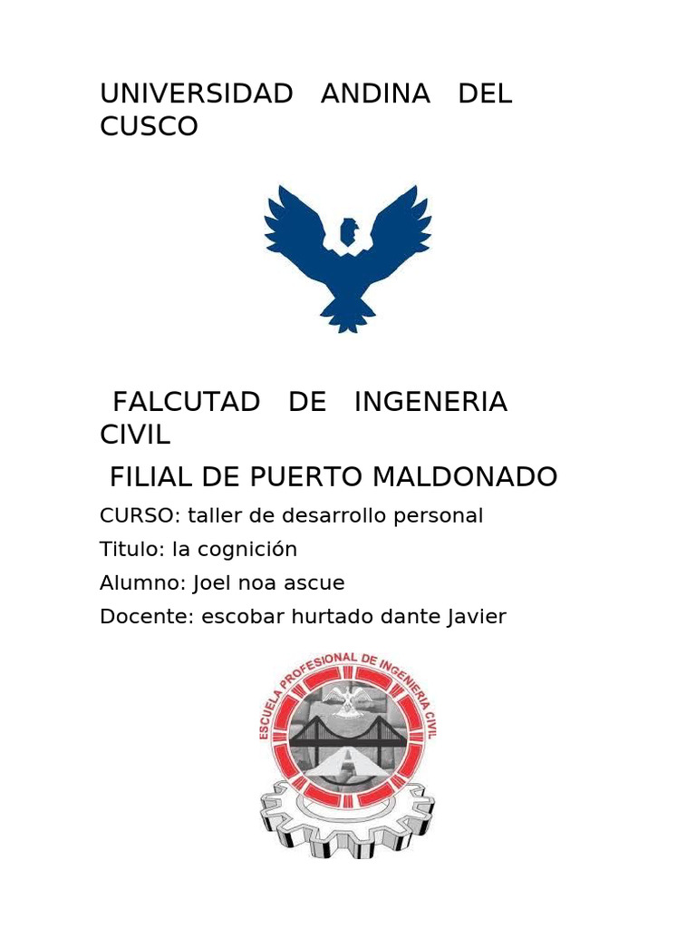 trabajo de personal 2 | PDF | Cognición | Pensamiento