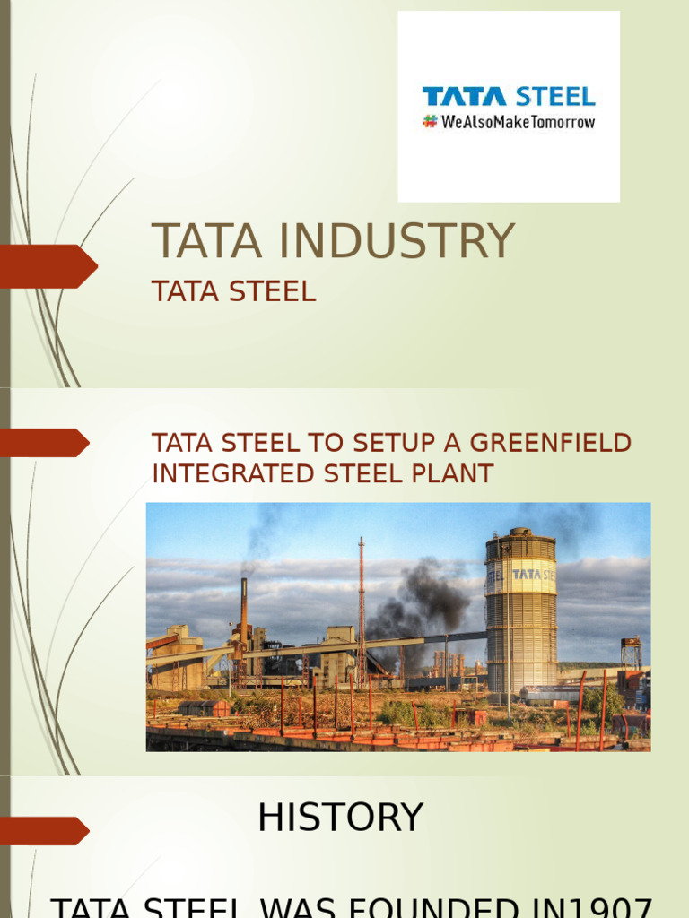 TATA Steel: Integrated Steel Production and Sustainability | PDF