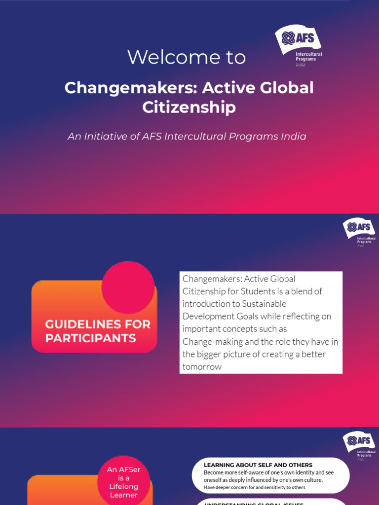 Changemakers: Global Citizenship Guide | PDF | Cross Cultural ...