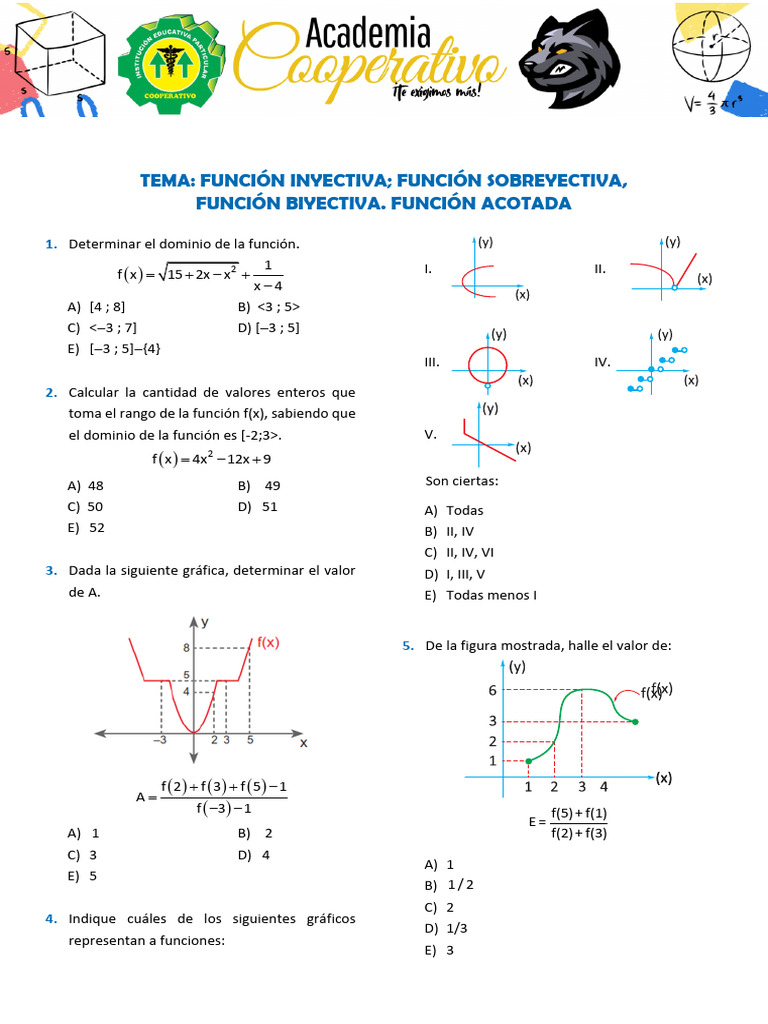 Algebra 13 | PDF | Función (Matemáticas) | Objetos matemáticos