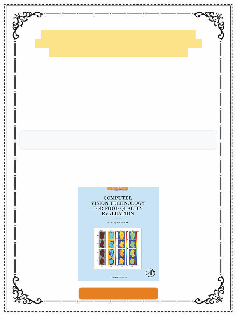 Computer Vision Technology for Food Quality Evaluation, Second Edition ...