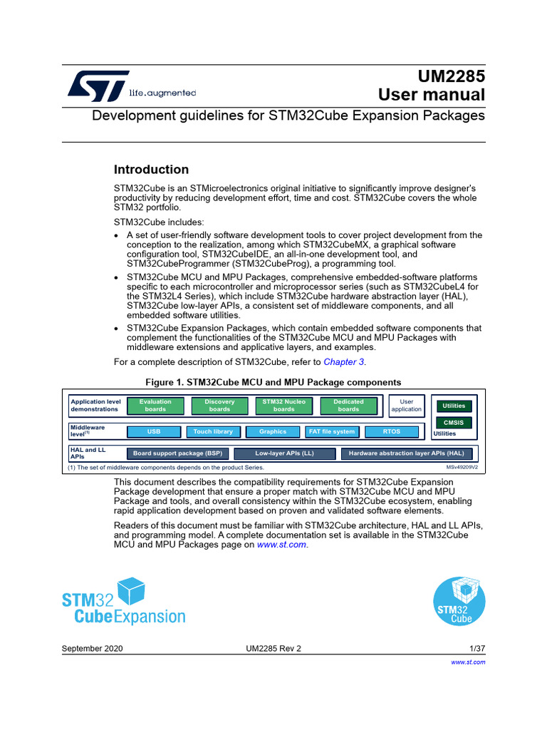 STM32Cube Expansion Package Guide | PDF | Embedded System | Microcontroller