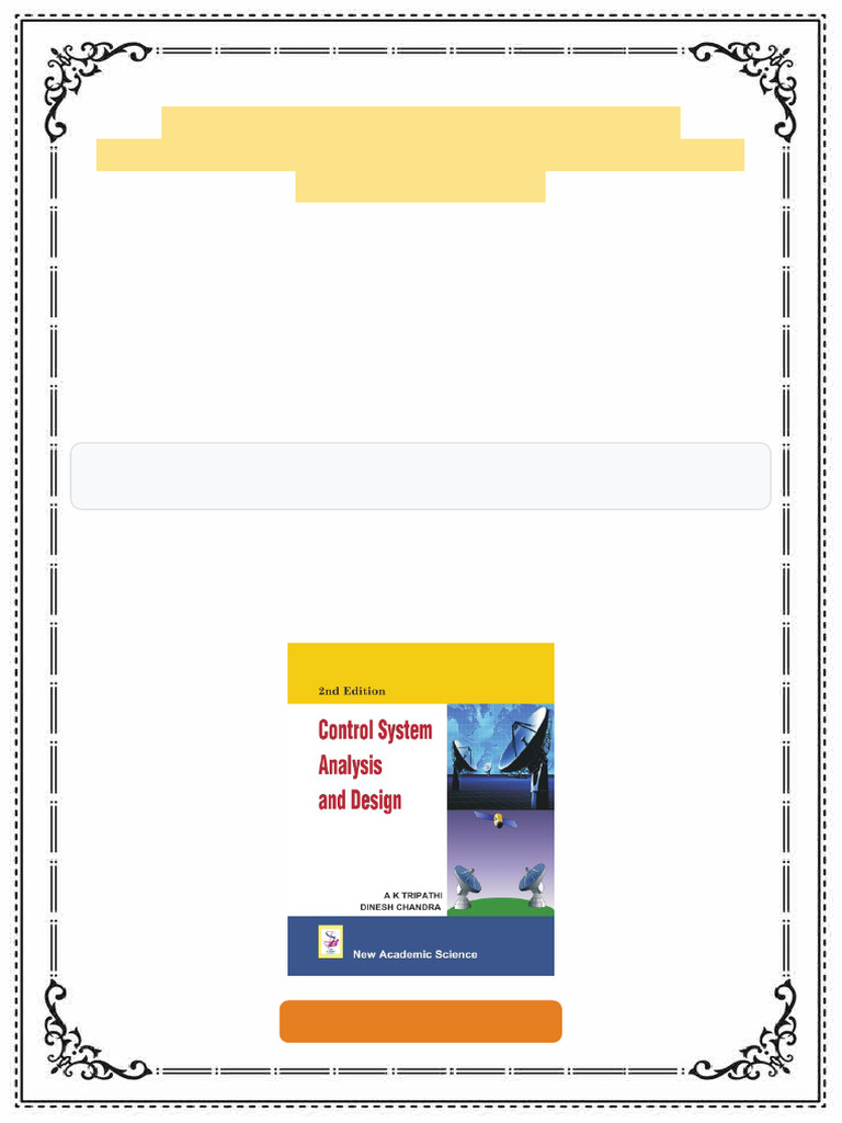 Control System Analysis and Design 2nd ed Edition Chandra ebook online ...