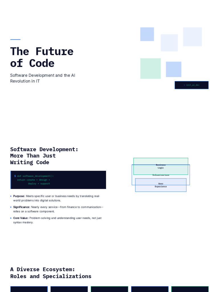 The Future of Code Software Development and The AI Revolution in IT ...
