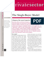 World Bank On Single Buyer Model