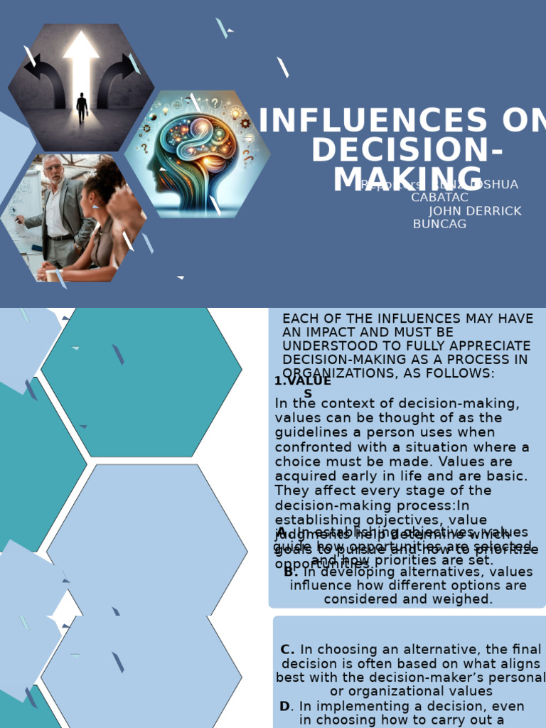 Influences on Decision-Making Processes | PDF | Decision Making | Risk