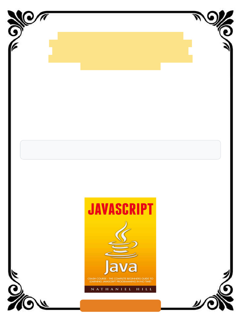 Javascript: Crash Course - The Complete Beginners Guide To Learning ...