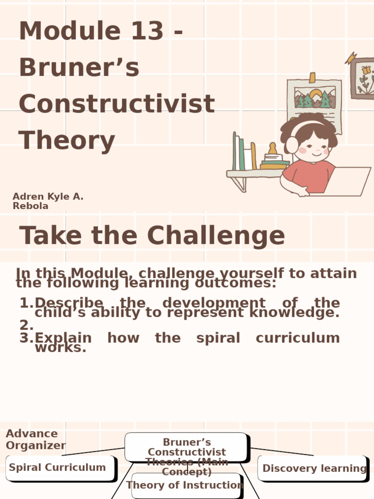Bruner's Constructivist Learning Theory | PDF | Constructivism ...