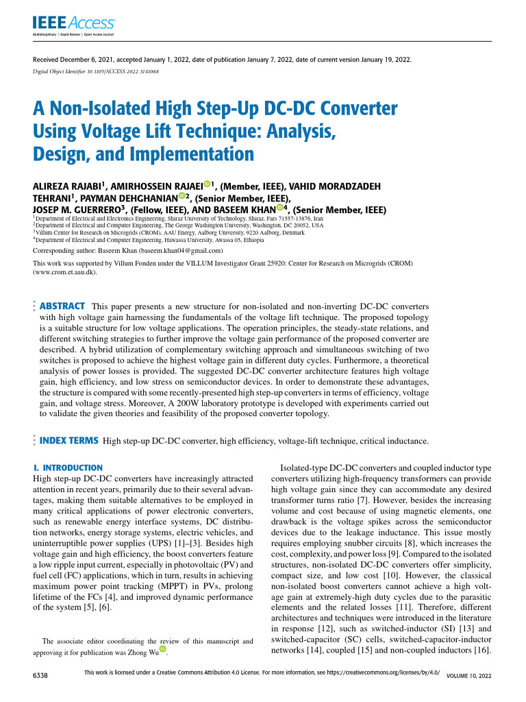 High Step-Up DC-DC Converter Design | PDF | Physical Quantities ...