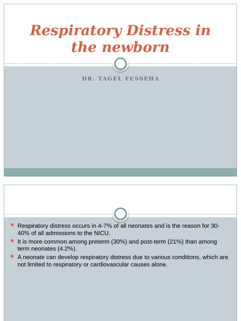 Newborn Respiratory Distress Overview | PDF | Respiratory Diseases | Lung