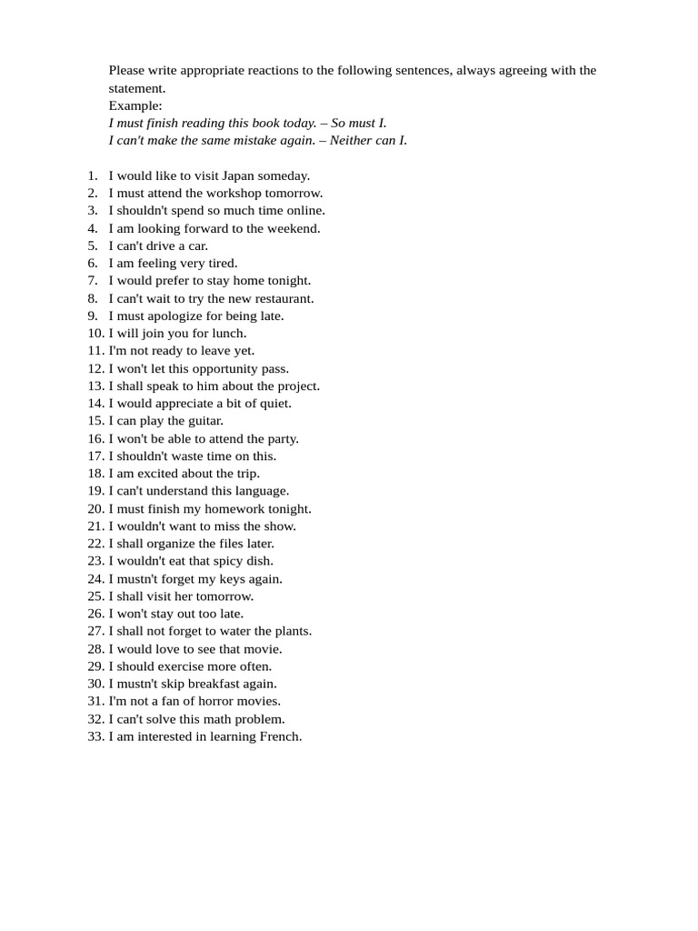 Agreeing Responses to Common Statements | PDF | Chess | Chess Theory