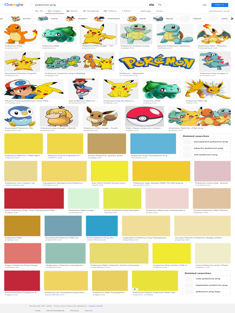 Pokemon PNG - Google Search | PDF | Pokémon