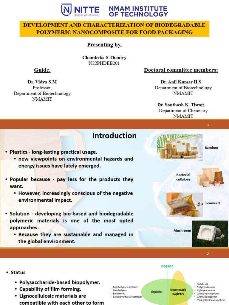 Biodegradable Polymer Nanocomposite for Packaging | PDF | Composite ...