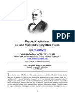 Beyond Capitalism: Leland Stanford's Forgotten Vision: Lee Altenberg