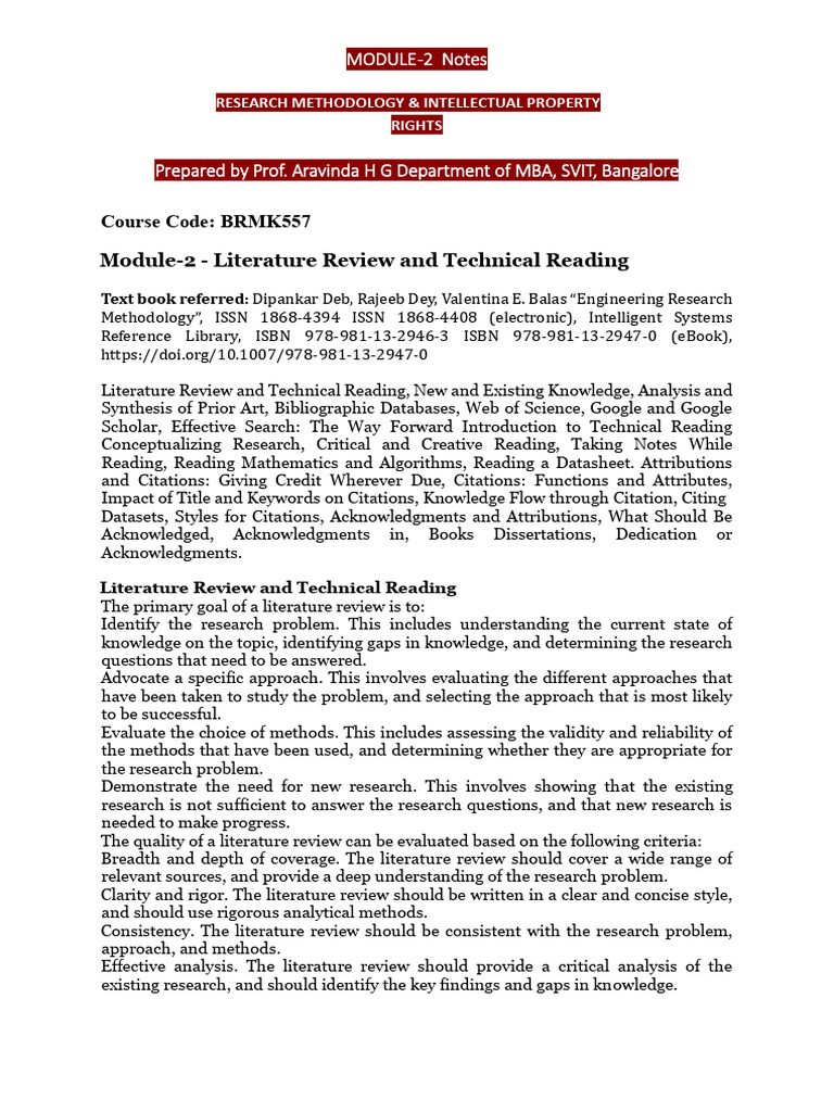 Research Methodology & Literature Review | PDF | Citation | Plagiarism
