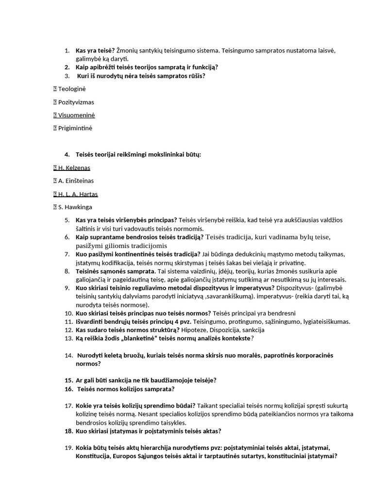 Kas Yra Teisė | PDF