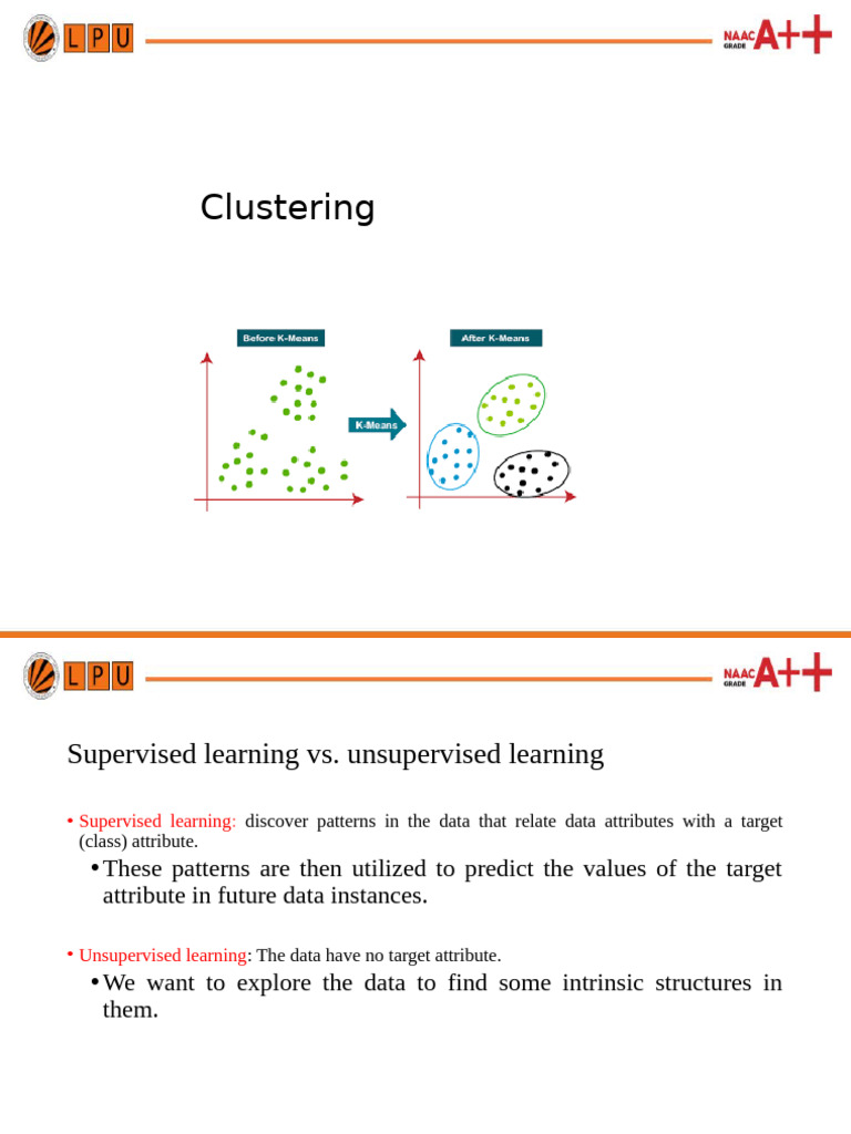 Understanding Clustering in Unsupervised Learning | PDF | Cluster ...