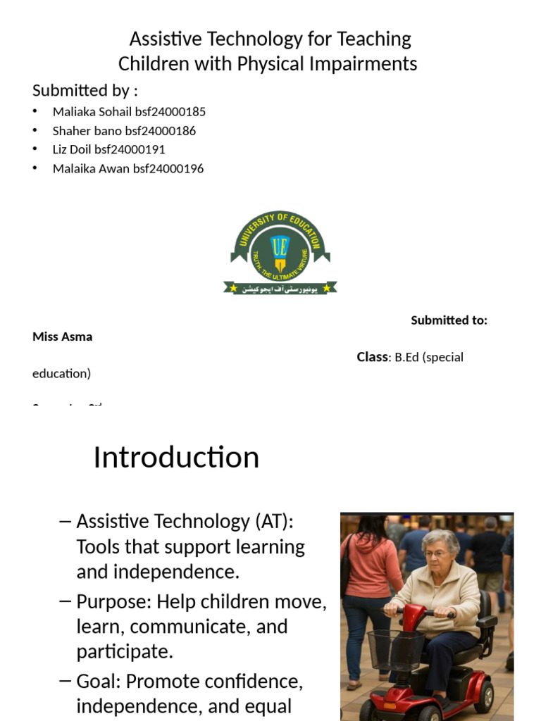 Assistive Tech for Children with Disabilities | PDF