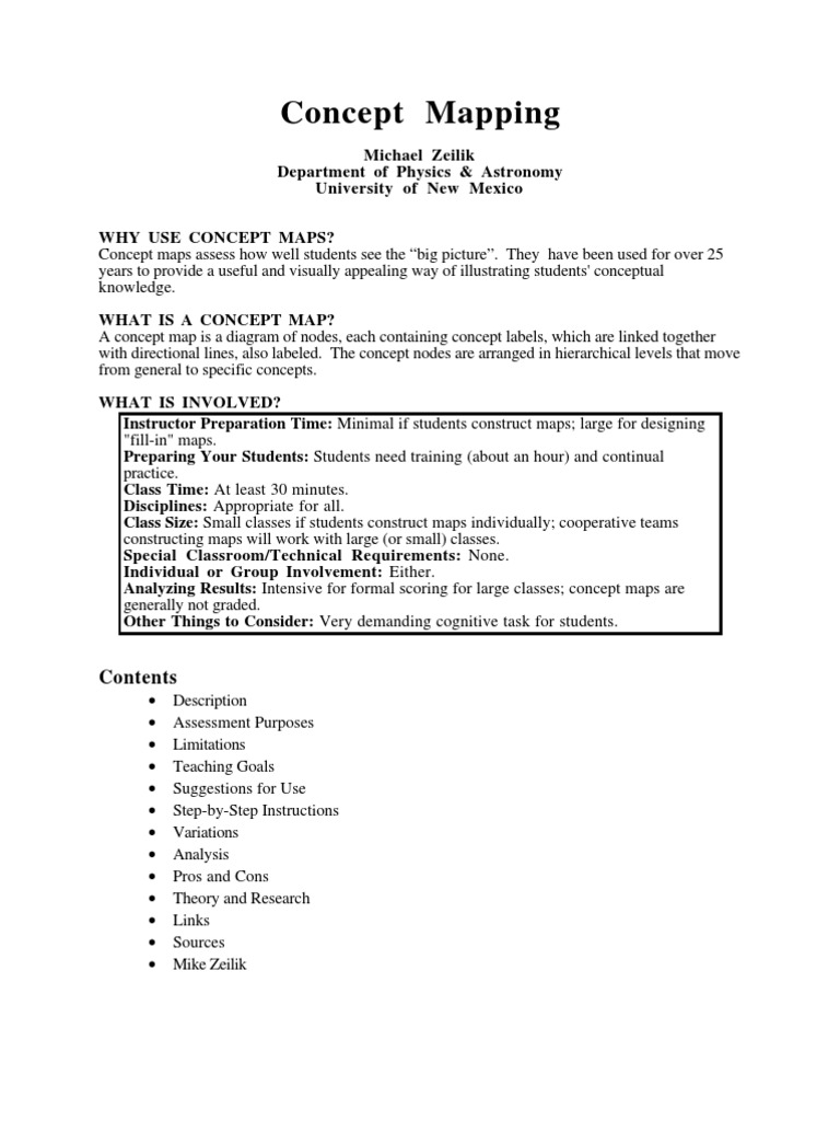 C.A.T. Concept Mapping PDF