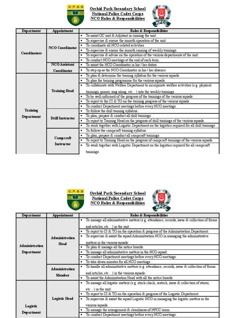 NCO Roles & Responsibilities | PDF | Non Commissioned Officer
