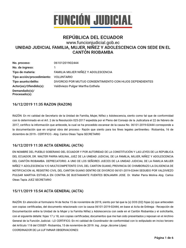 Expel 06101201902444 21092026 09122025 | PDF | Divorcio | Matrimonio