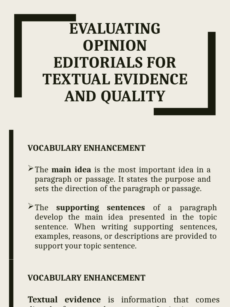 Evaluating Opinion Editorials Effectively | PDF