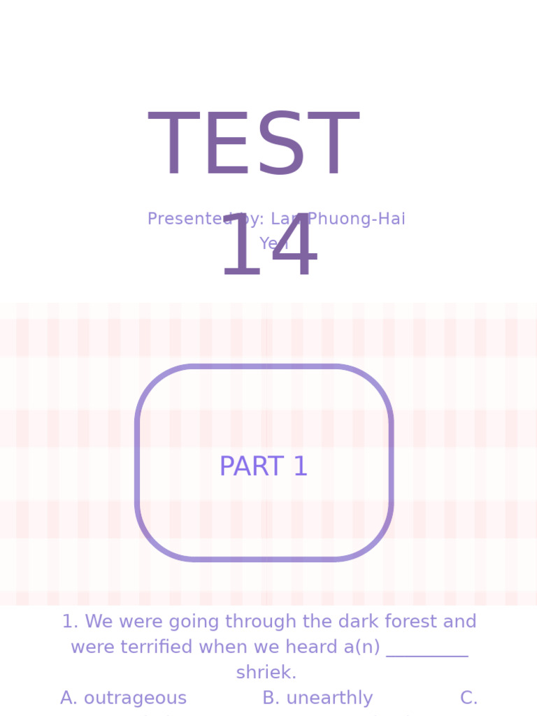 Test 14 | PDF