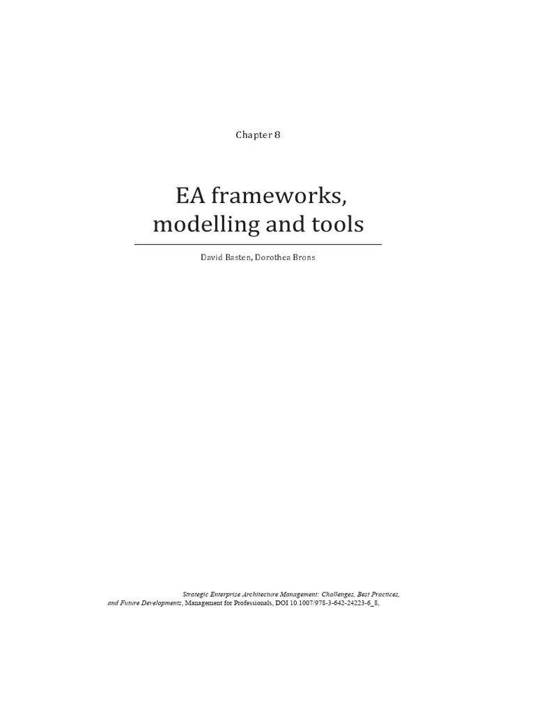 Enterprise Architecture Frameworks Guide | PDF | Enterprise ...