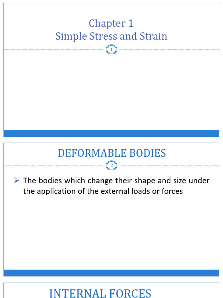 Stress and Strain in Deformable Bodies | PDF | Deformation (Engineering ...