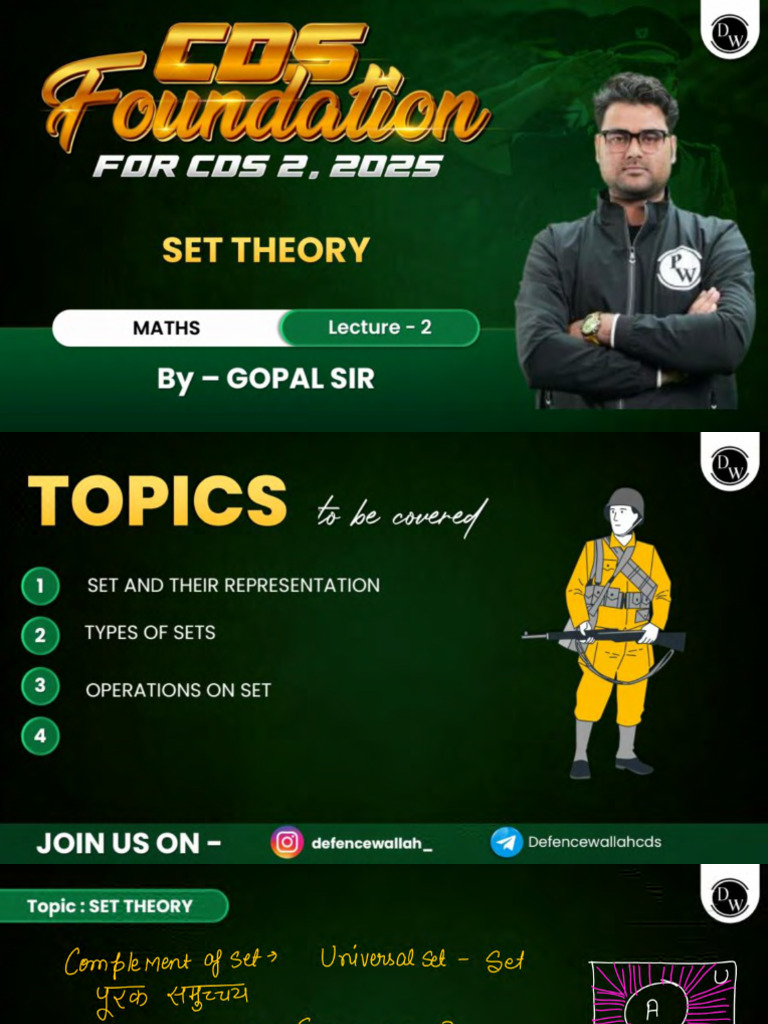 Set Theory 02 Class Notes | PDF