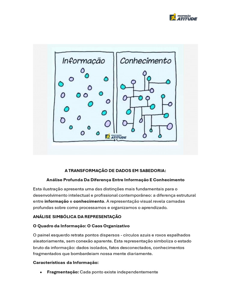 Diferença entre Informação e Conhecimento | PDF | Informação | Conhecimento