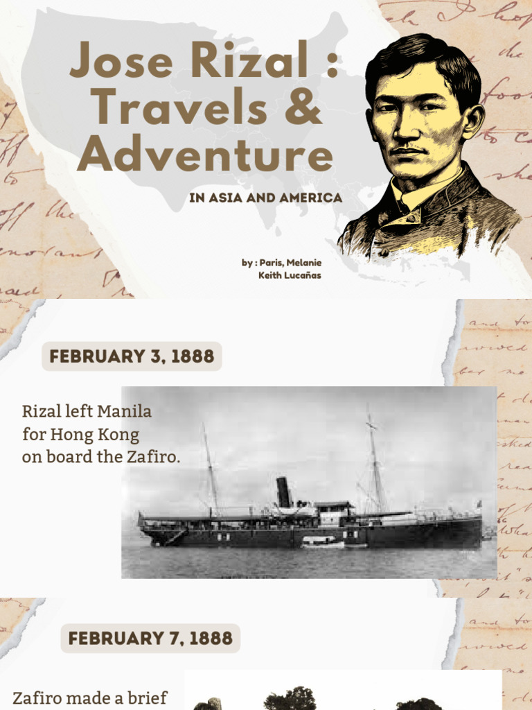 Jose Rizal's Travel & Adventures | PDF