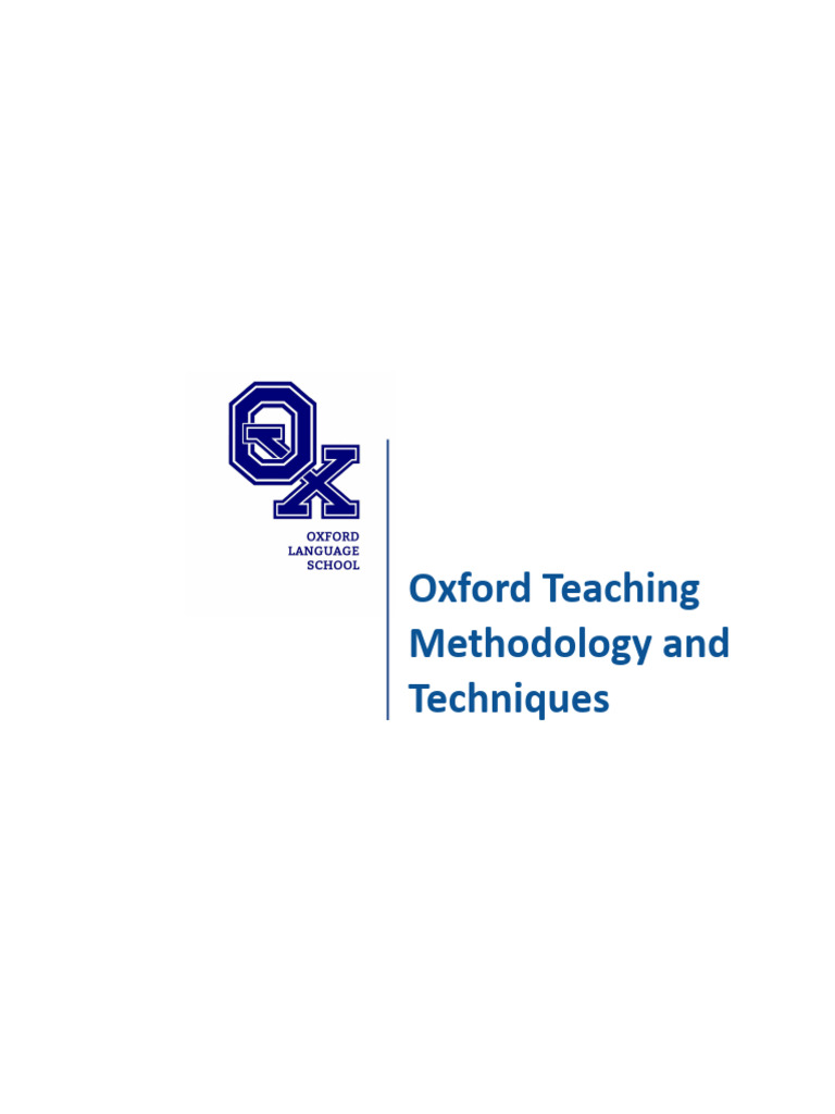 Oxford Teaching Methodology Guide | PDF | Teachers | English Language