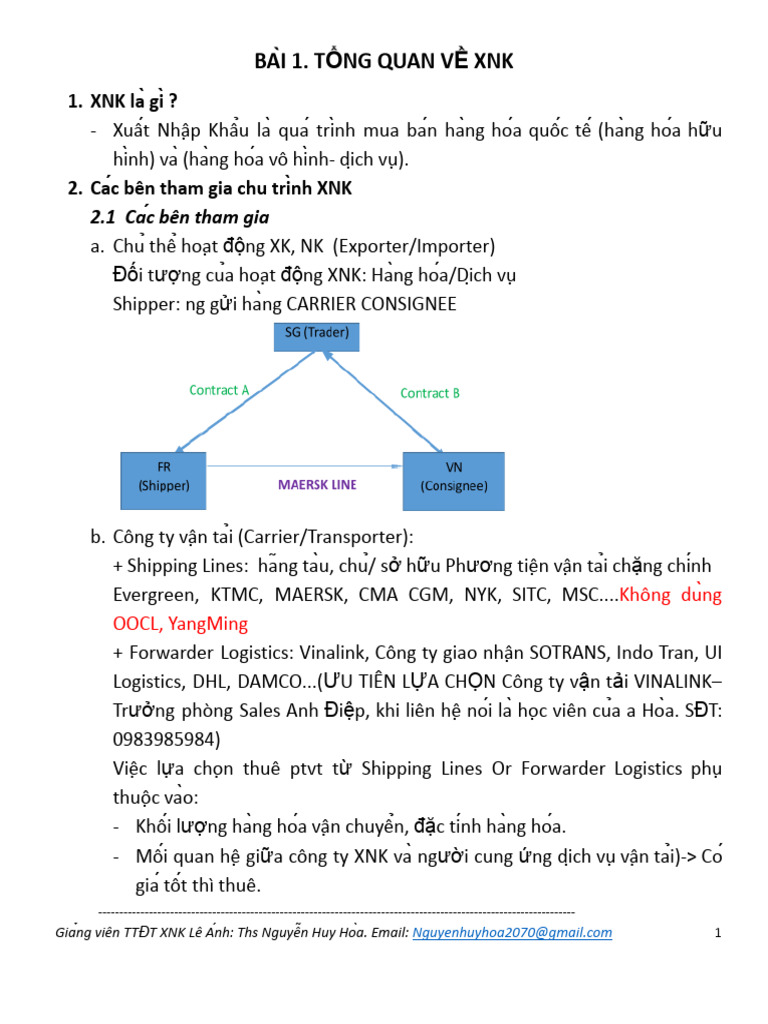 Tong Quan Ve XNK | PDF