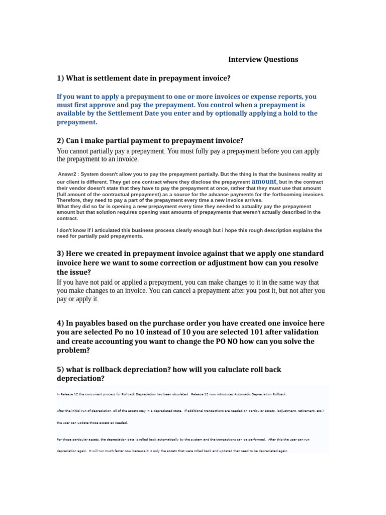 Prepayment Invoice and Accounting FAQs | PDF | Invoice | Accounts Payable