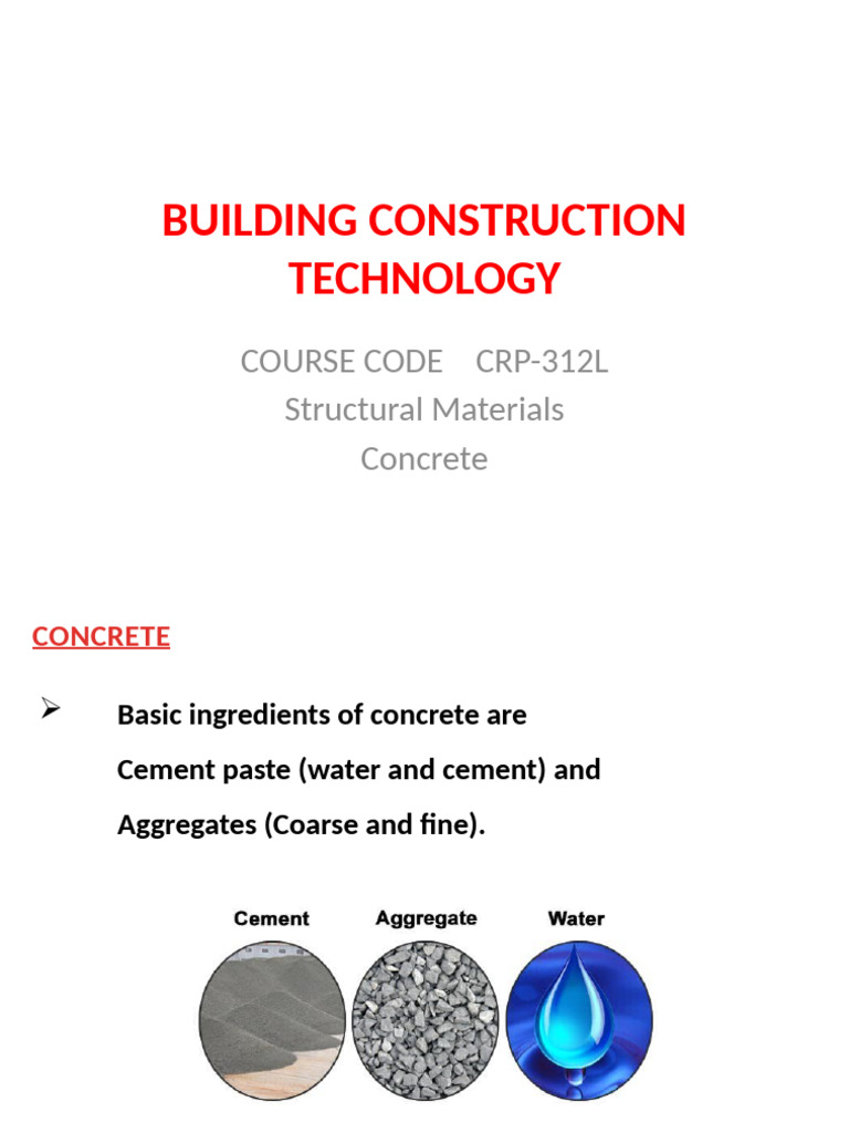 Concrete and Cement Construction Basics | PDF | Lime (Material) | Cement