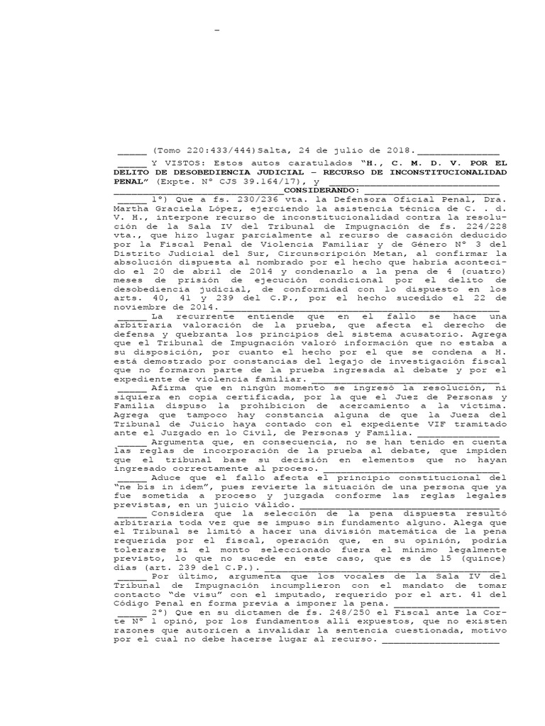 Fallo Procesal Penal 4 | PDF | Sentencia (ley) | Caso de ley