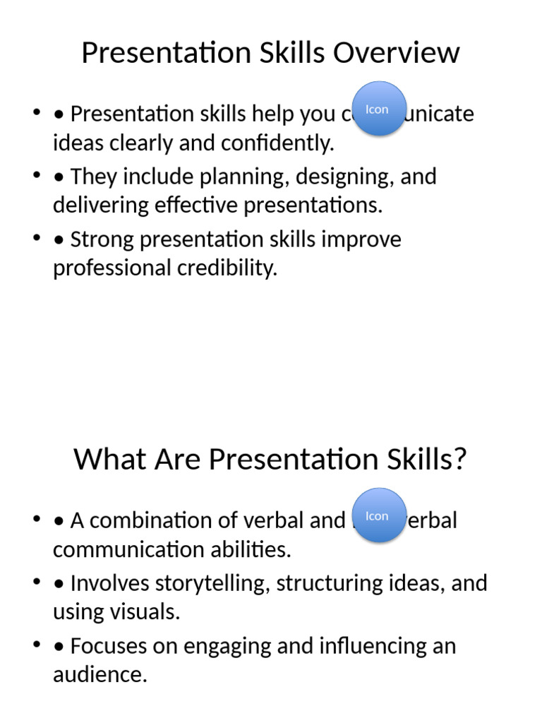 Presentation Skills | PDF