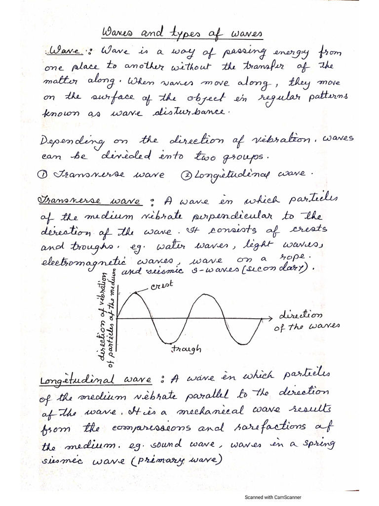 Waves and Types of Wave | PDF