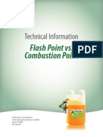 Flash Point vs. Combustion Point