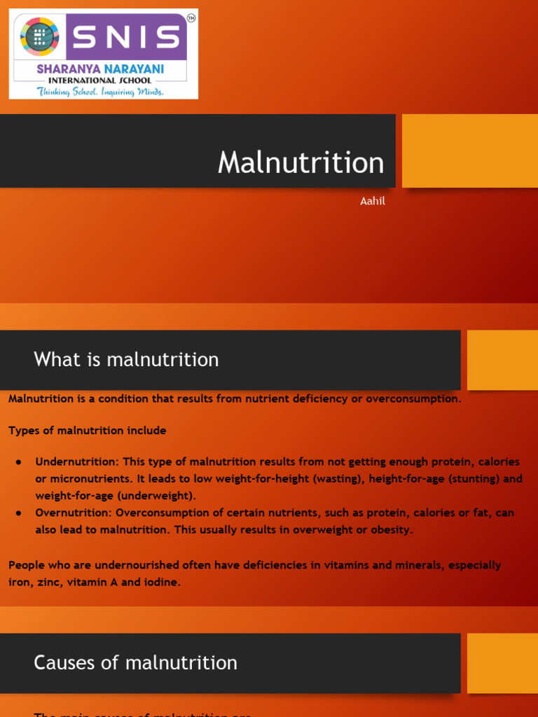 Understanding Malnutrition: Causes & Effects | PDF