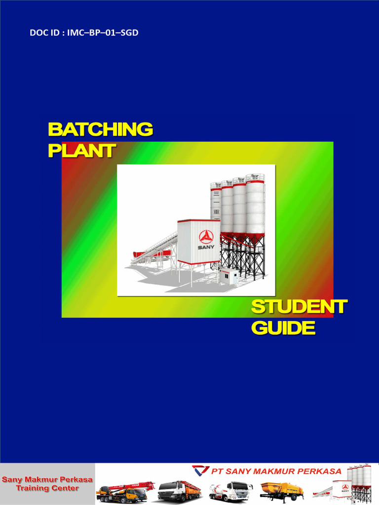 Panduan Batching Plant untuk Mahasiswa | PDF