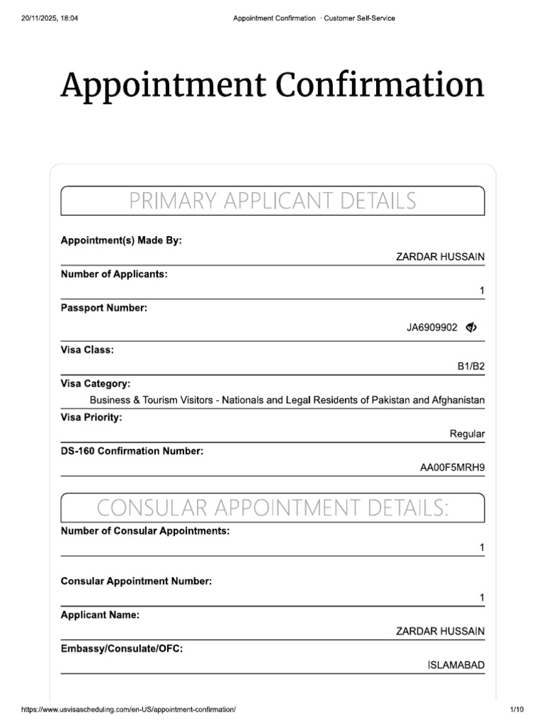 Appointment | PDF