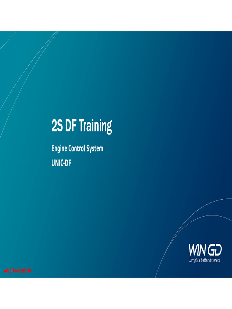 WinGD UNIC DF Engine Control Training | PDF | Diesel Engine | Combustion